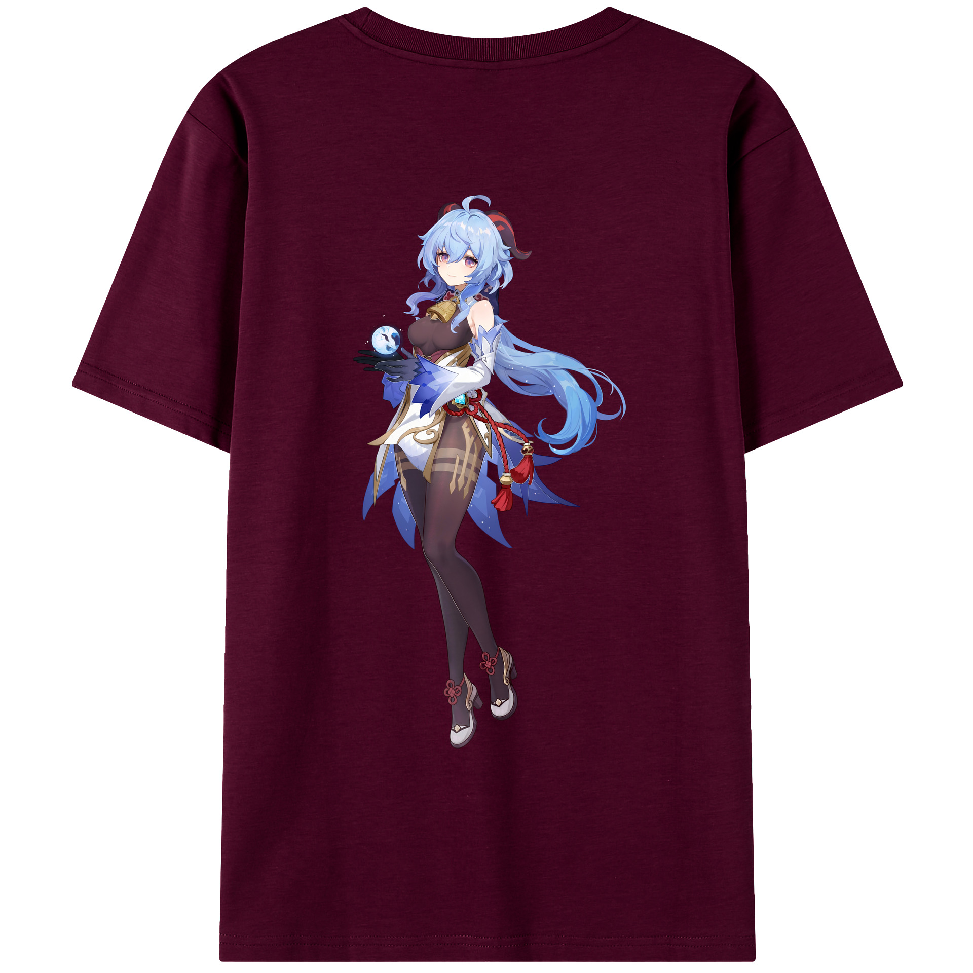 げんし神 甘雨 かんう genshin Ganyu レディース半袖Tシャツ(バックプリント)